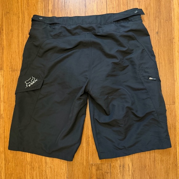 Fox racing MTB Baggy Bike Cycling Cargo Shorts black Mens 36 Padded Liner 26081 - Picture 2 of 7